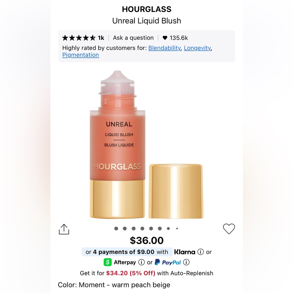 Hourglass Liquid Blush